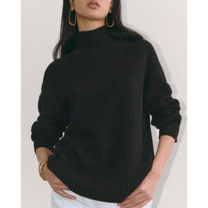 Everlane 'The Boxy' Black Turtleneck Size S - NWT